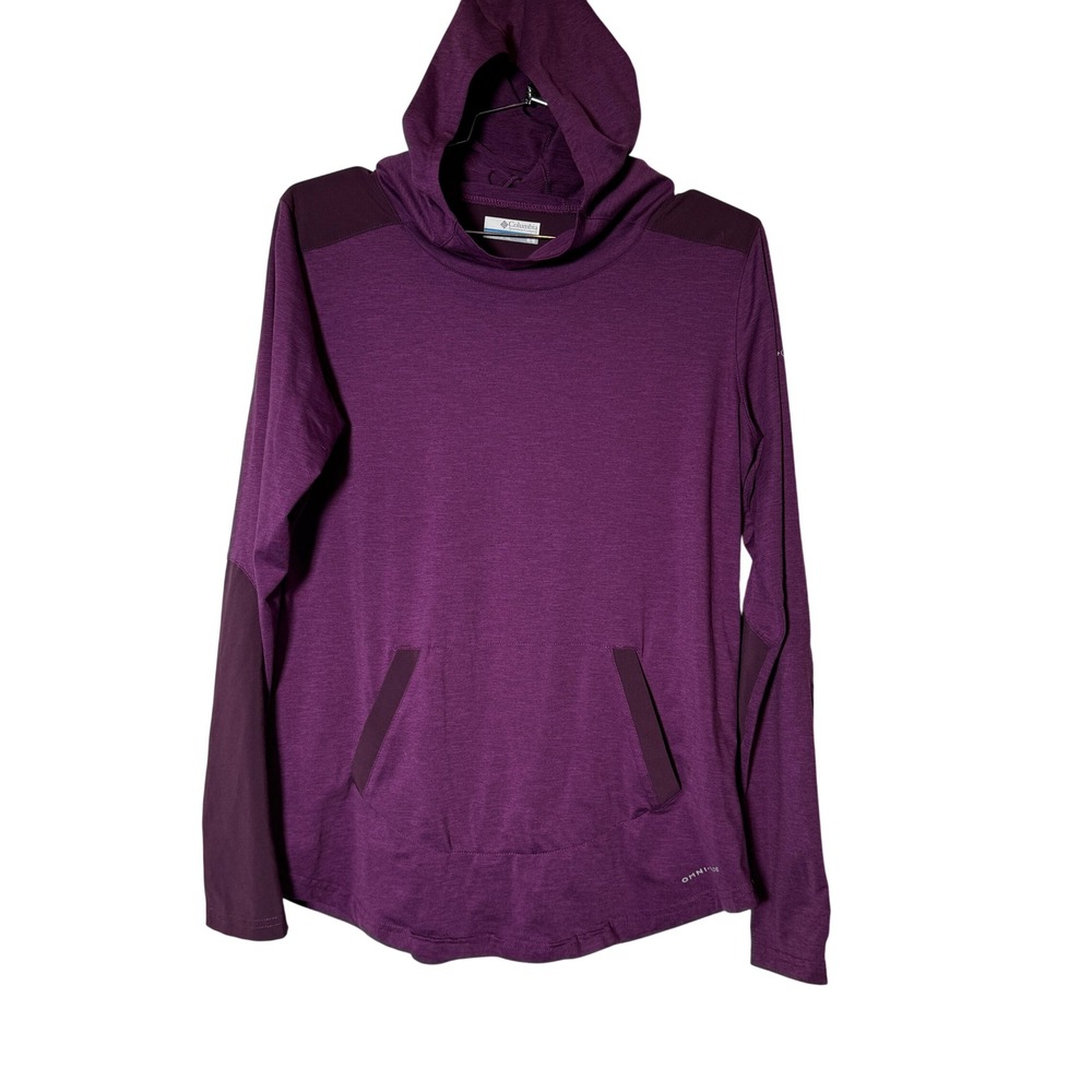 Columbia Hoodie Womens Medium Purple Omni-Shade Activewear Top